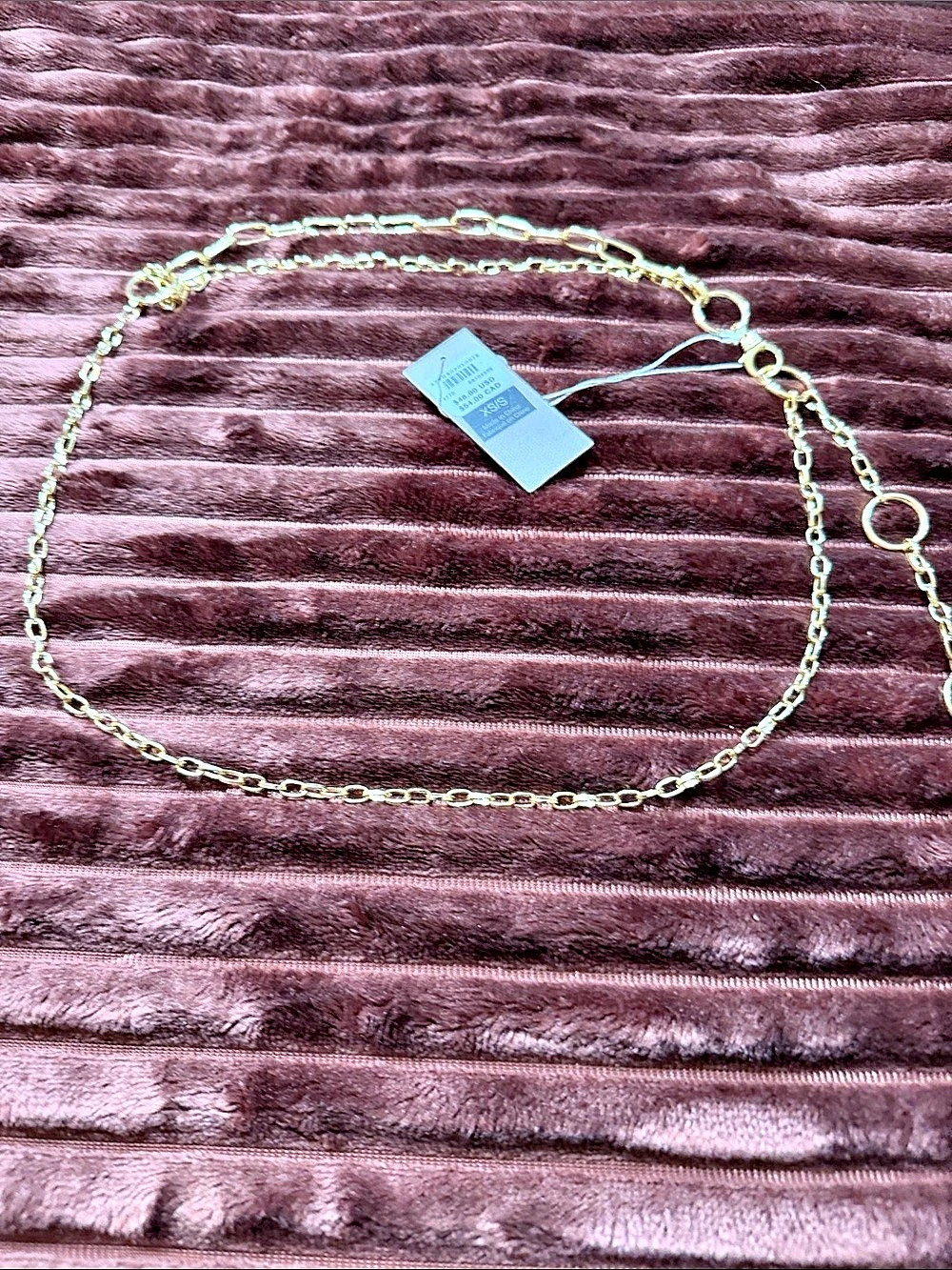 Anthropologie Everyday Every Way Chain Belly Chain / Belt Gold-Tone Chain Belt